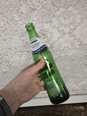 Vintage Green Fresca Soda Bottle Low Calorie Beverage Glass
